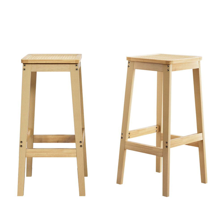 Stylish timber  2x Bar Stools/ Counter Chair