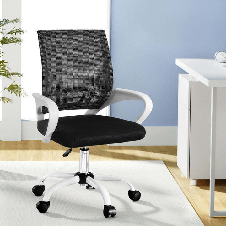 Modern Office Chair Mesh Computer Gaming Desk Chairs Work Study Mid Back