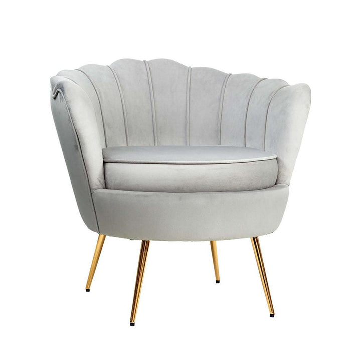 Trendy Armchair Velvet Grey Callista