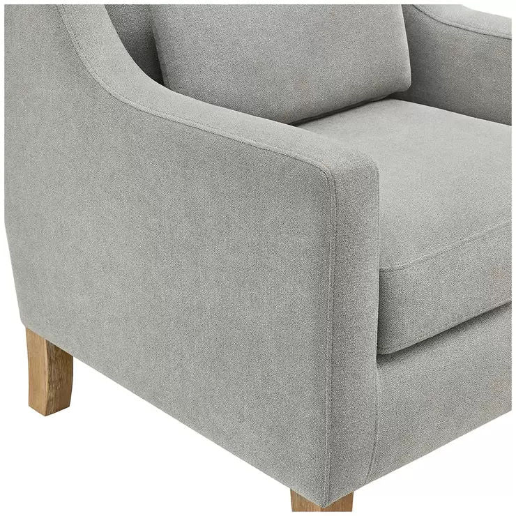 Fabric accent chair