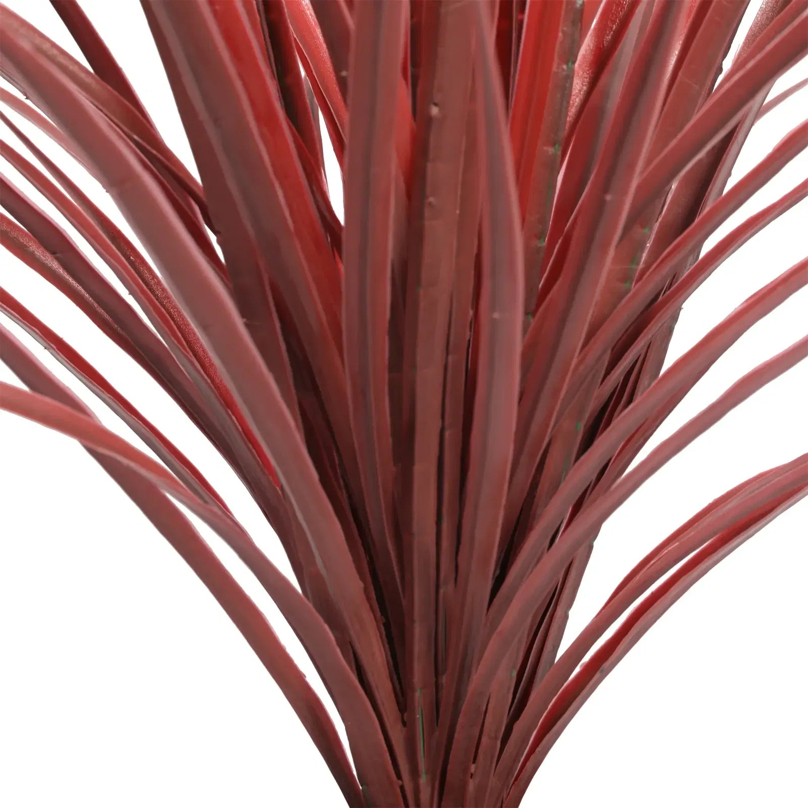 Burgundy Potted Artificial Long Grass (Yucca Grass) 75cm UV Resistant