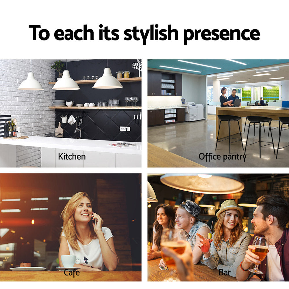 Minimalist 4x Bar Stools Kitchen Counter Stools Metal