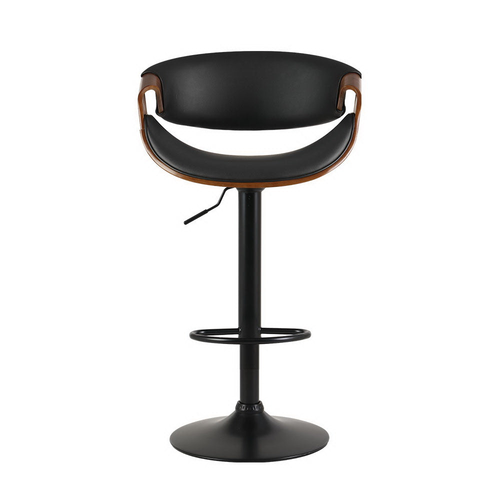Ambrus Bar Stools Gas Lift Leather w/Armrest