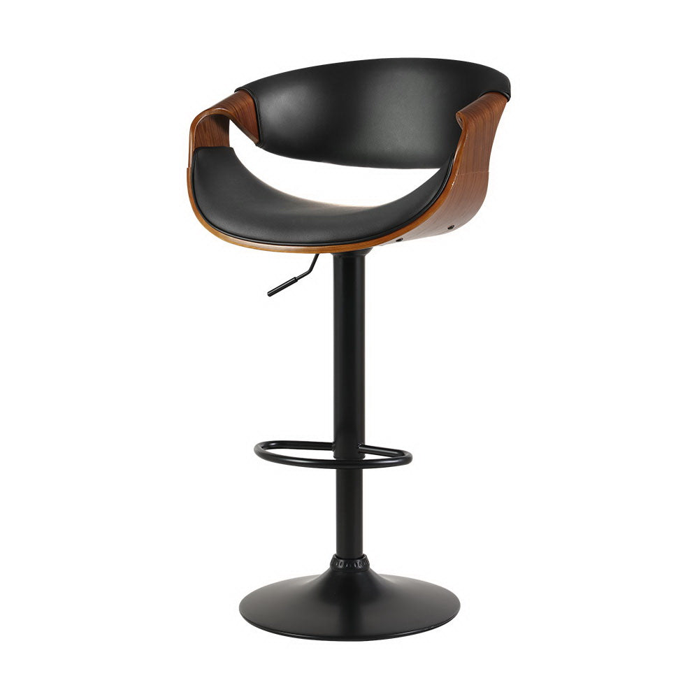 Ambrus Bar Stools Gas Lift Leather w/Armrest