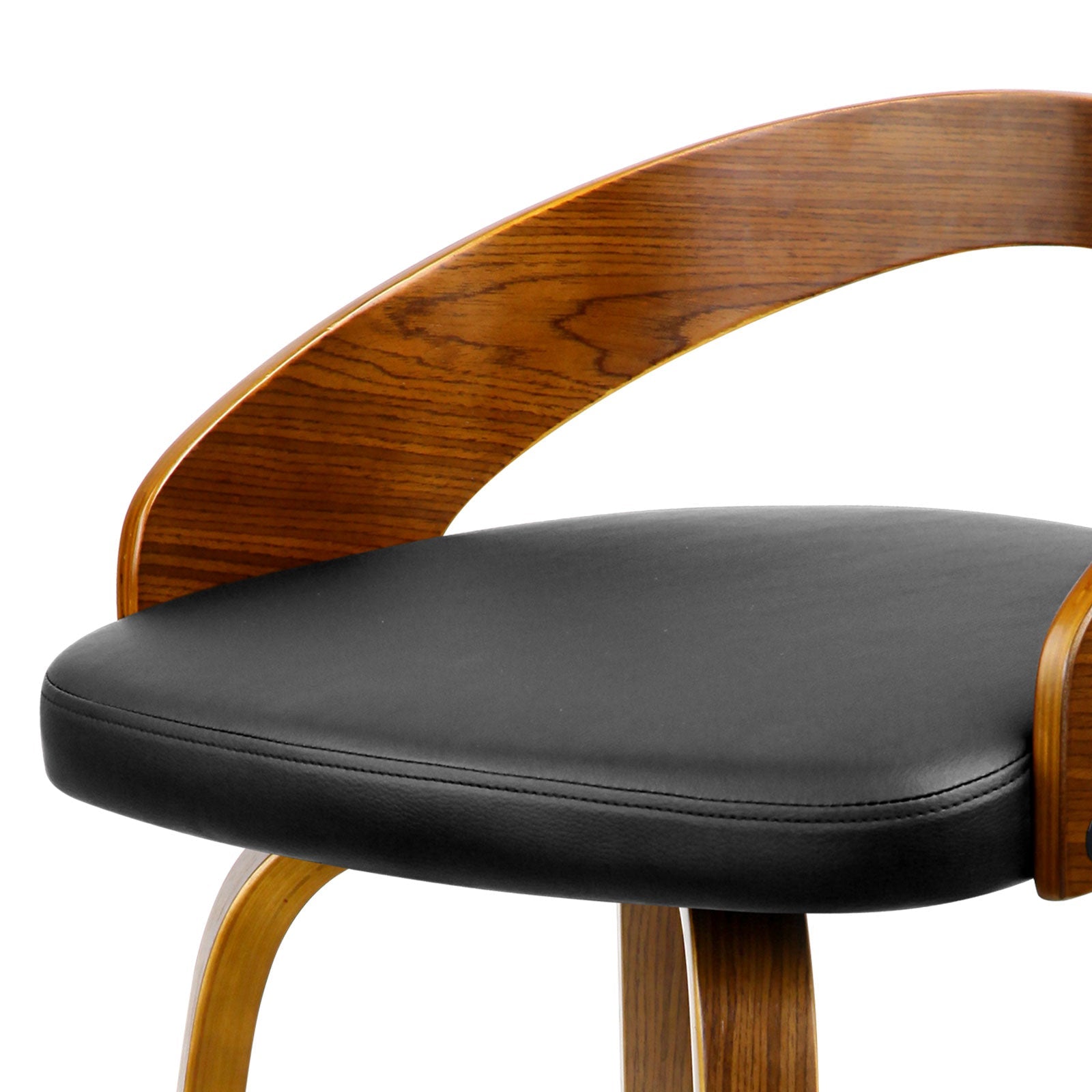 Stunning designer 2x Bar Stools Swivel Seat Curving Backrest