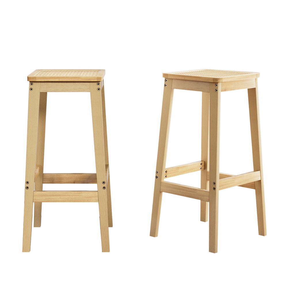 Stylish timber  2x Bar Stools/ Counter Chair
