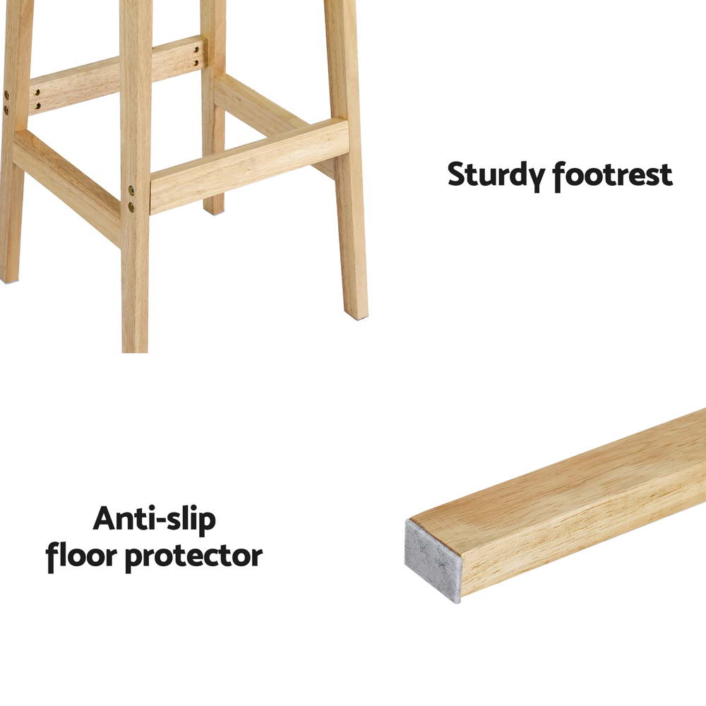 Stylish timber  2x Bar Stools/ Counter Chair