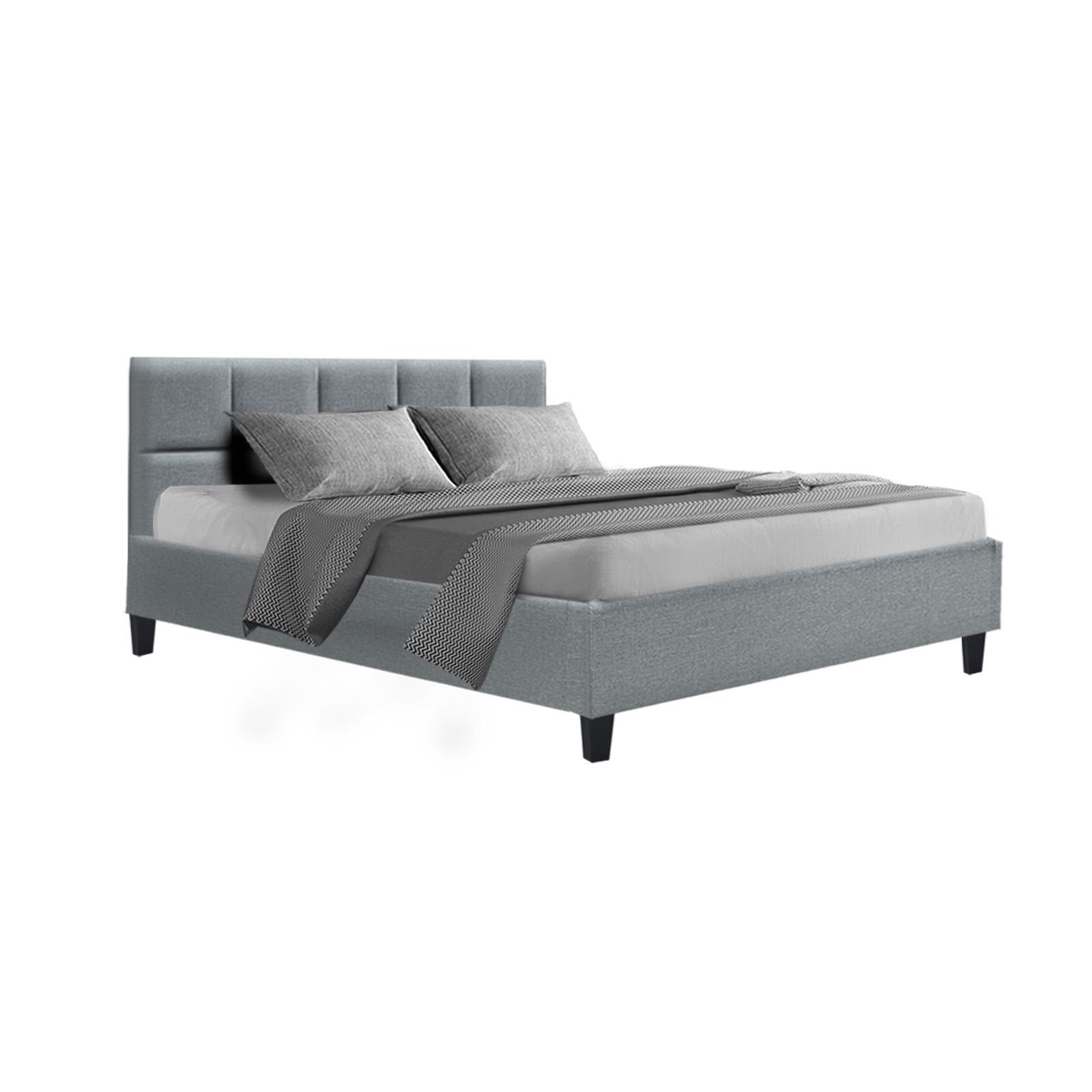 All class- Bed Frame Queen Size Grey TINO