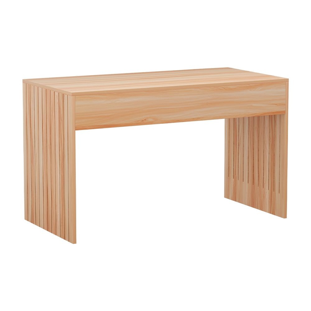 Coastal Charm - Artiss Coffee Table Rectangle Fluted Side 100CM