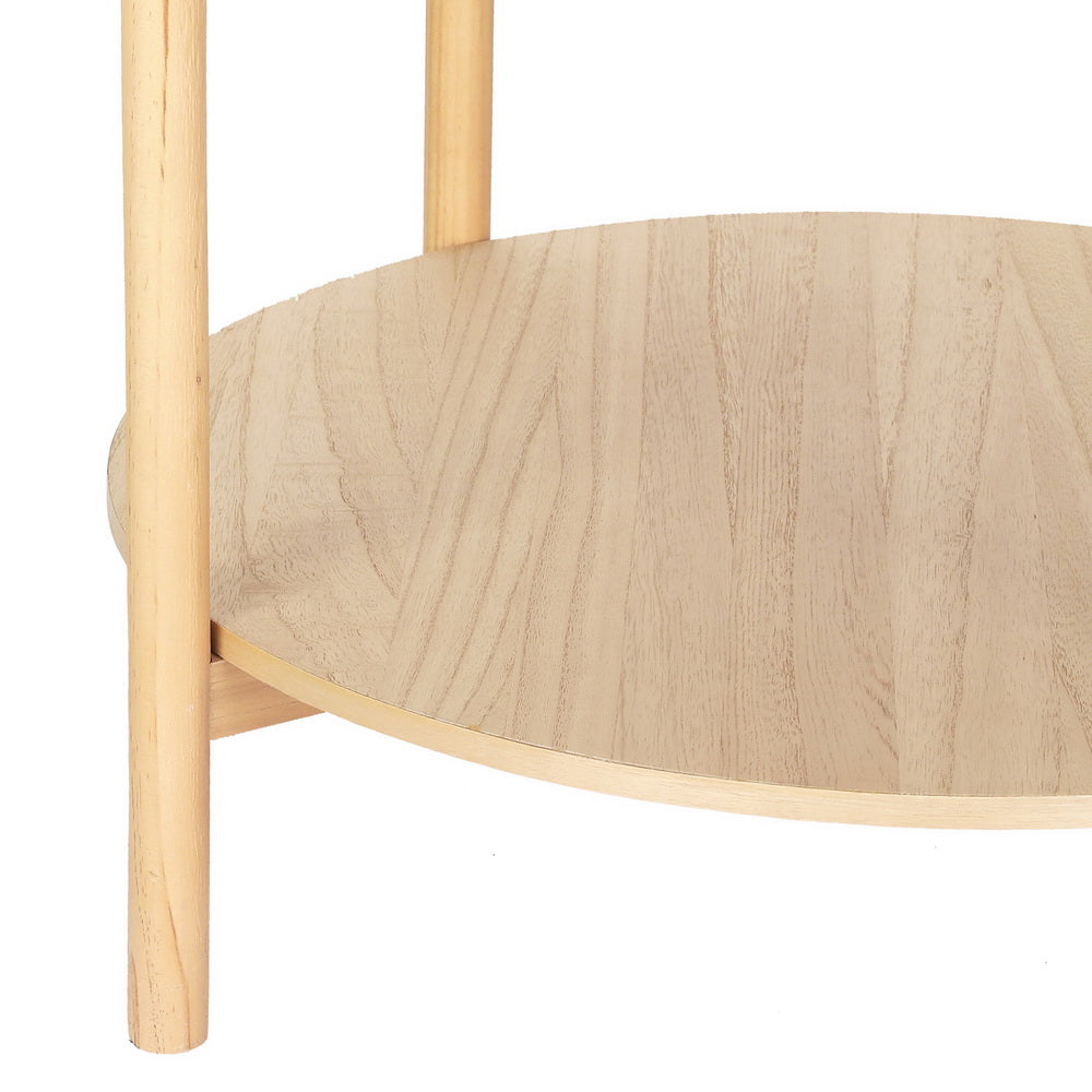 Coastal Charm - Artiss Coffee Table Side Table Round 70CM