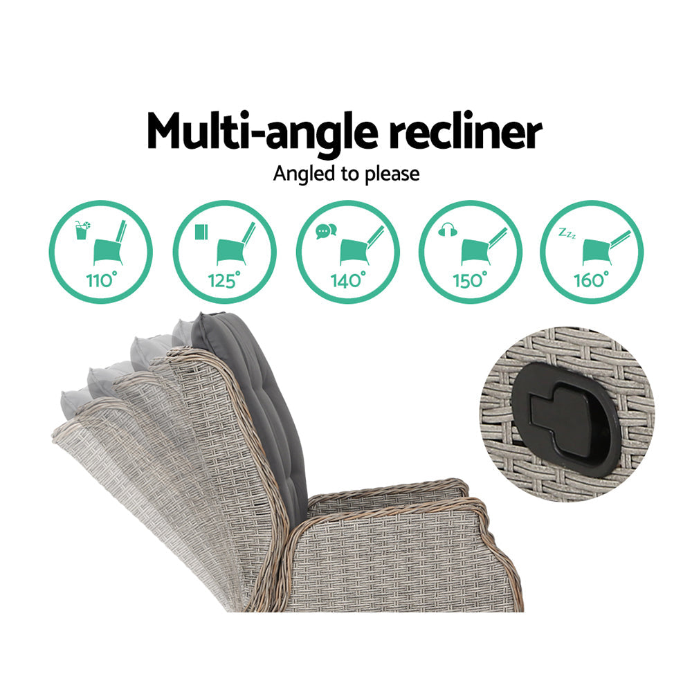 South Yarra Premium Set of 2 Recliner Chairs