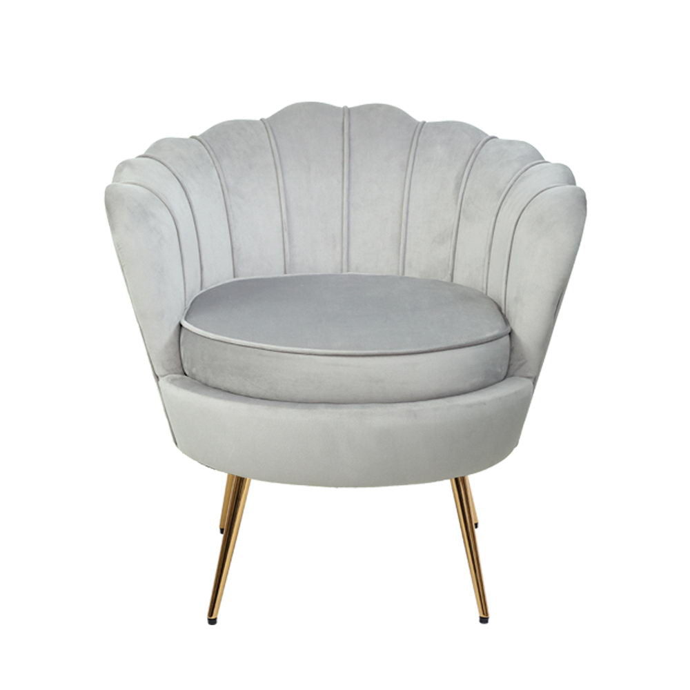 Trendy Armchair Velvet Grey Callista