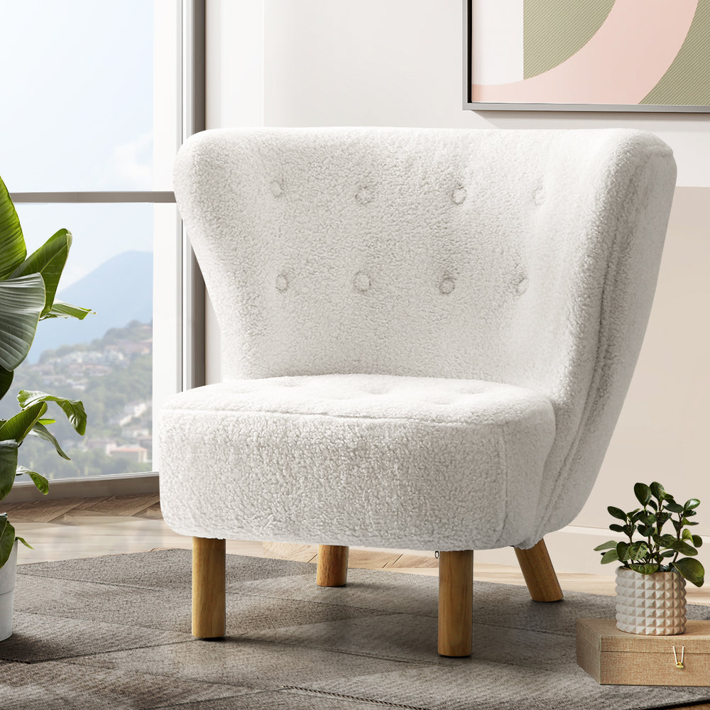 Coastal Charm Armchair Lounge Accent Chair Armchairs Couch Chairs Sofa Bedroom White