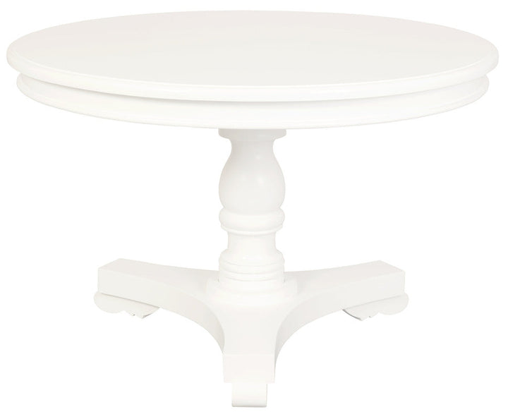 Tasmania Round Dining Table 120 cm (White)