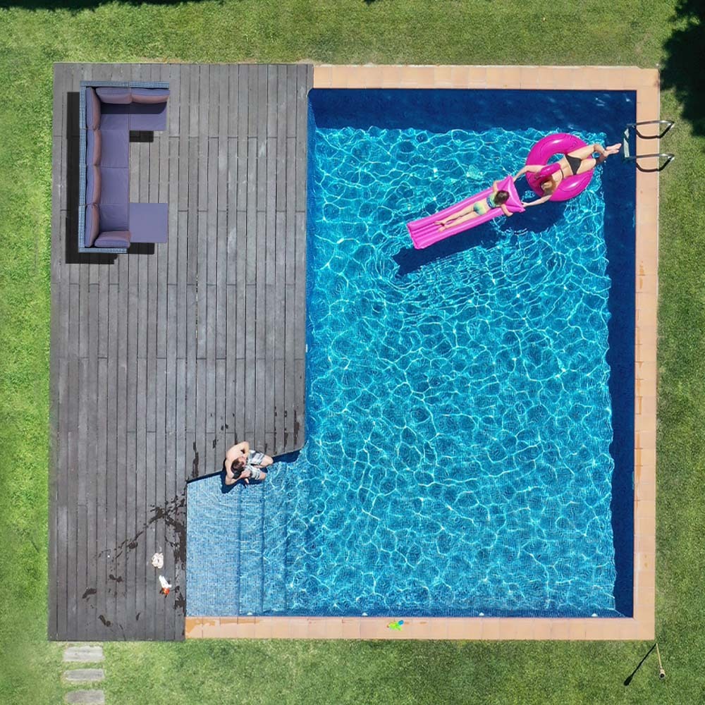 6 Seater Modular Outdoor Lounge Setting with Ottoman, Grey