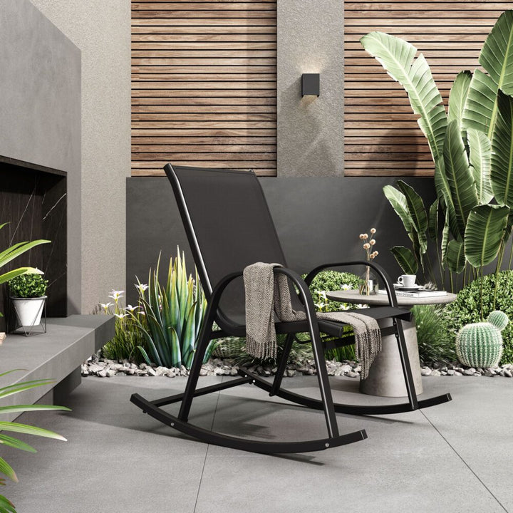 Prahran Luxury Rocking Chair - Black