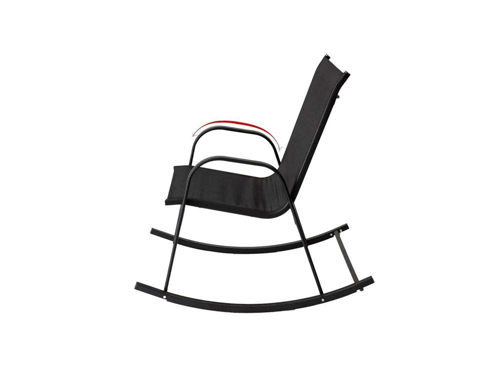 Prahran Luxury Rocking Chair - Black