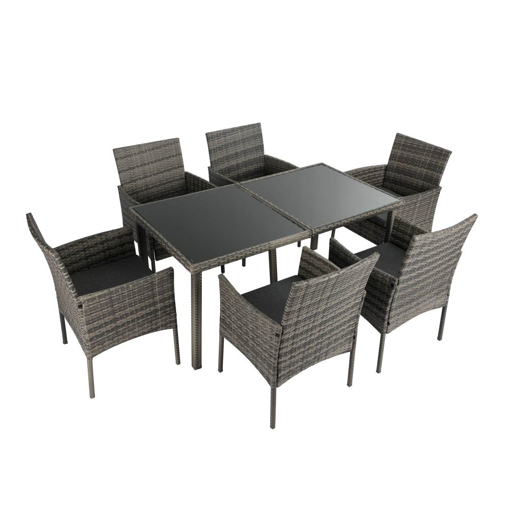 Armadale Luxury Outdoor 6 Seater Dining Set - Grey