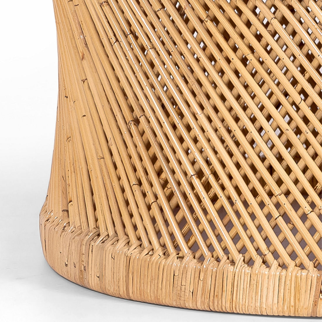 Coastal Charm - Freesia 80cm Round Coffee Table Mango Wood Top Rattan Frame - Natural
