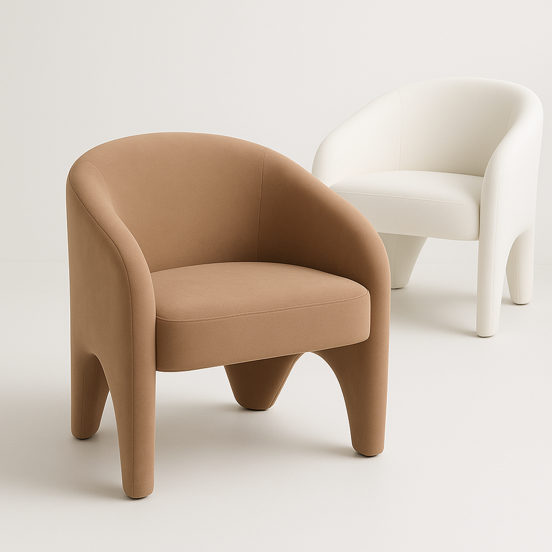 Interior Ave - Nova Sculptural Accent Chair – Velvet Chocolate