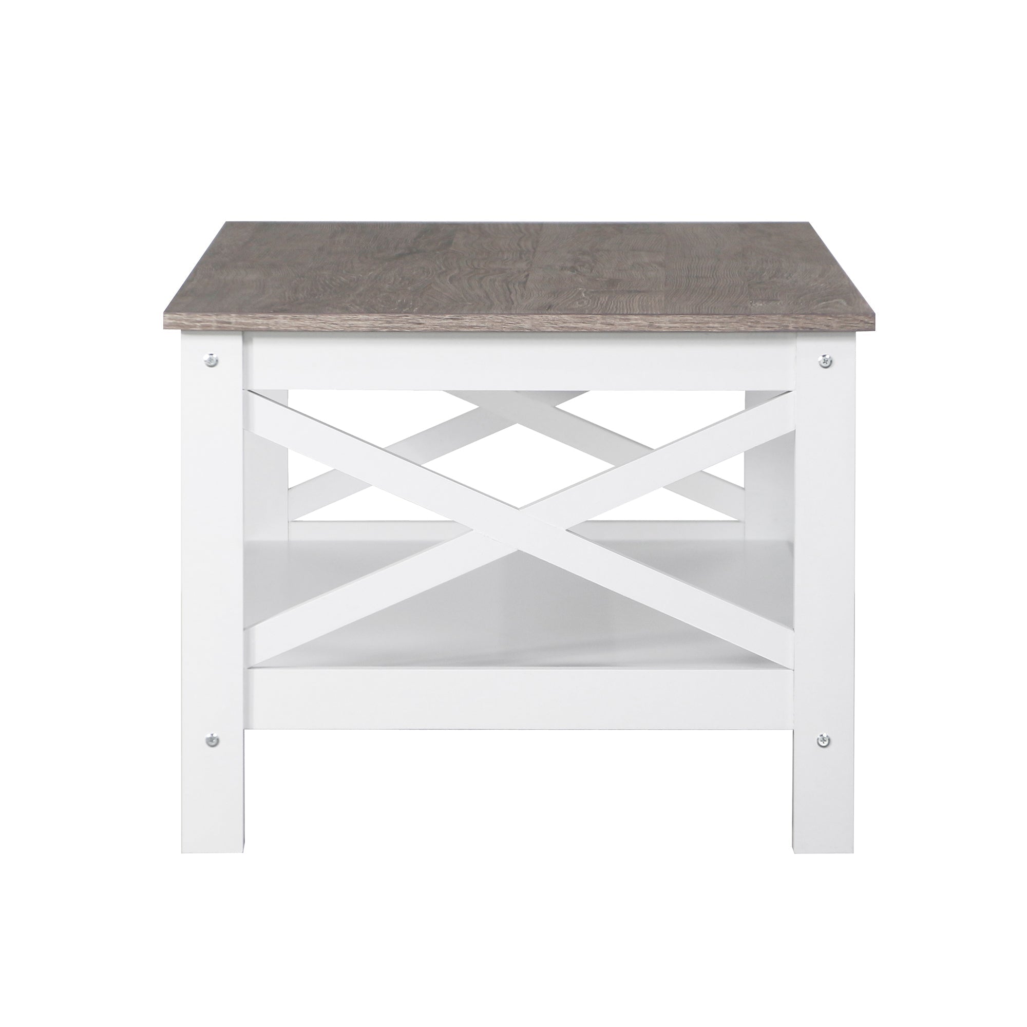 Coastal Charm - Coastal Coffee Table in White and Grey