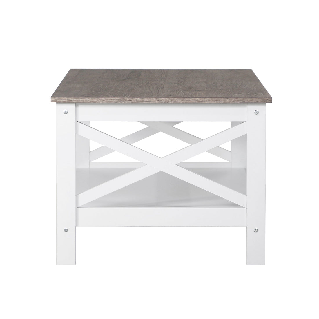 Coastal Charm - Coastal Coffee Table in White and Grey