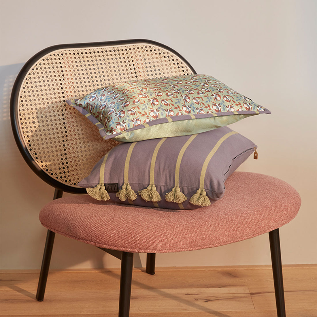 KAAT Amsterdam Nanouk Pastel Floral Oblong Filled Cushion 30cm x 50cm