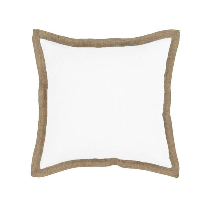 J Elliot Home Hampton Linen Filled Cushion 50 x 50 cm White