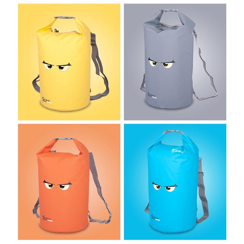 Waterproof Beach Bag For Outdoor Activities Pvc Mesh Cloth Storage Bucket For Swimming Rafting And Seaside Fun - Yellow