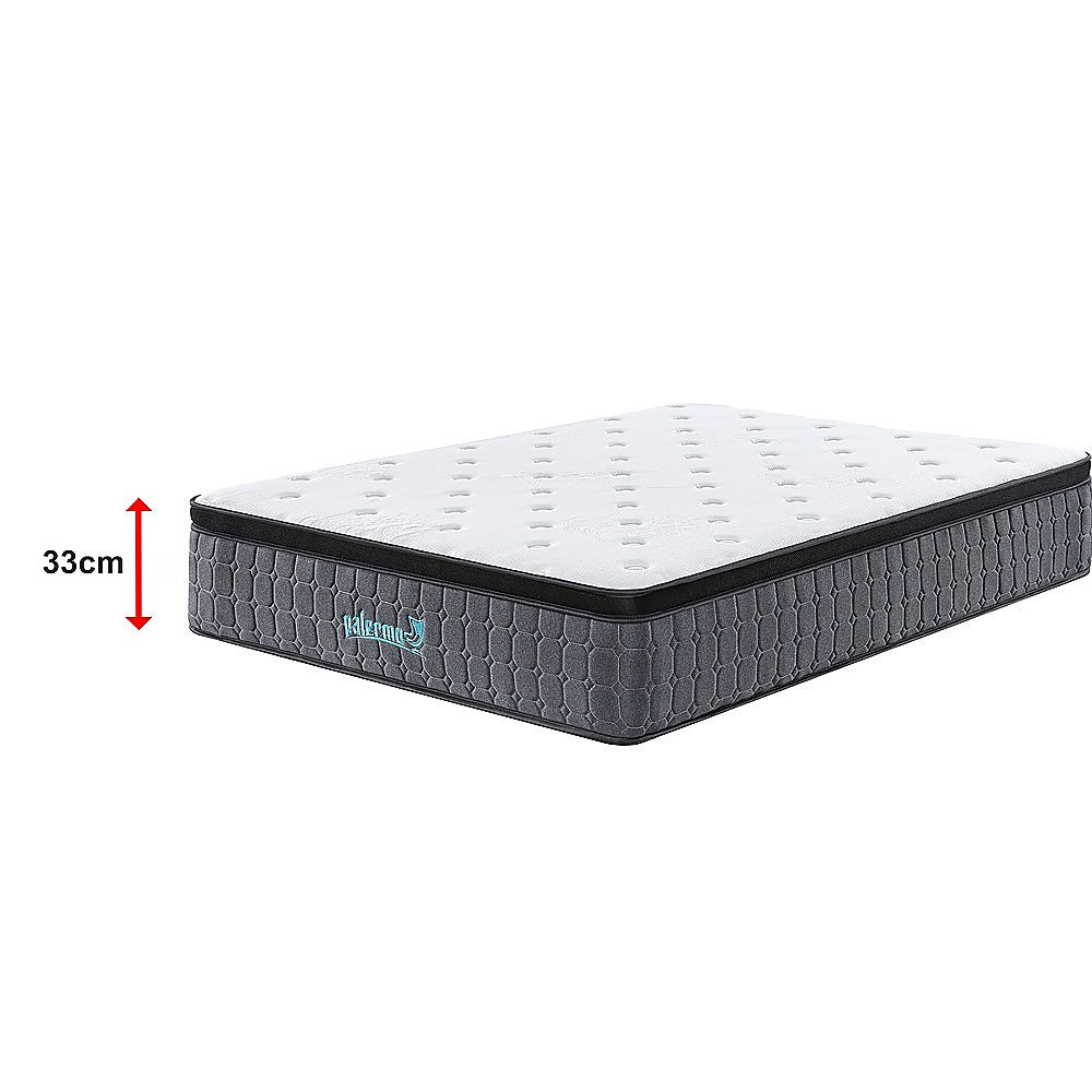 Mattress Queen Euro Top Pocket Spring Motion Isolation CertiPUR-US Certified