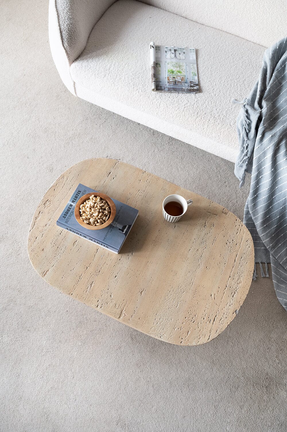 Coastal Charm - Logan Cement Coffee Table