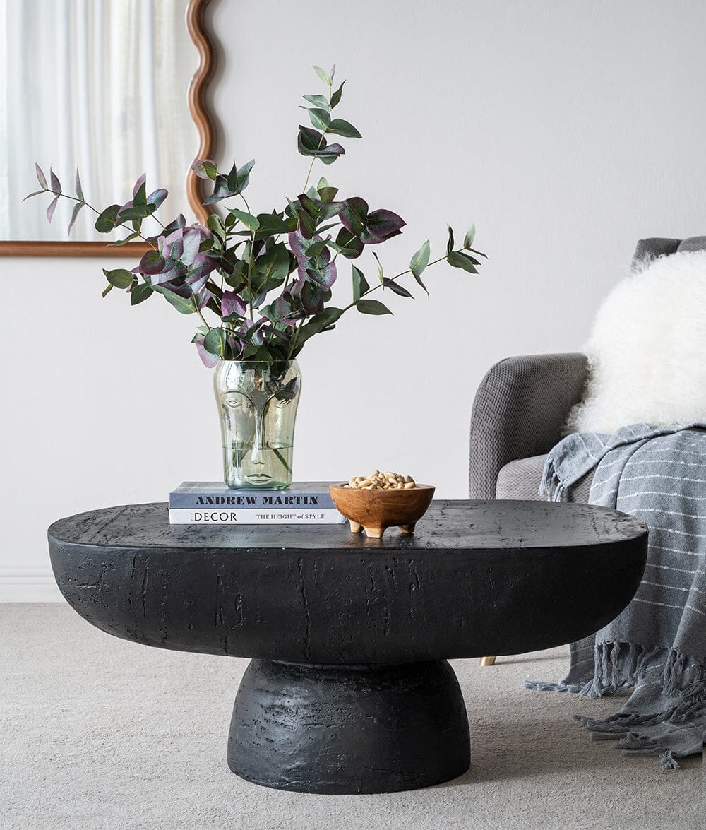 Stunning Black stone coffee table