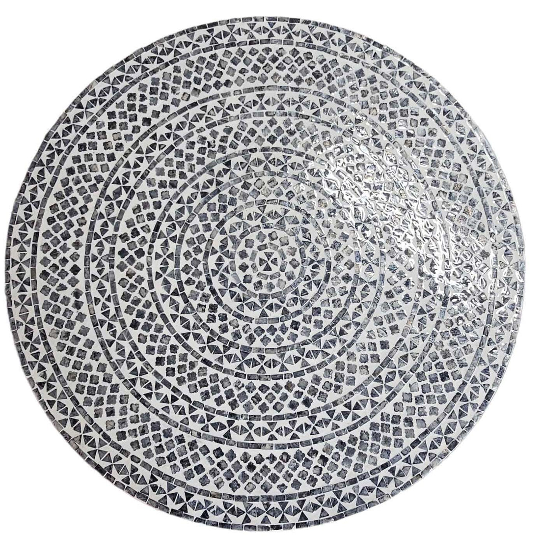 Coastal Charm - Mother of Pearl Obsidian Luxe Coffee Table