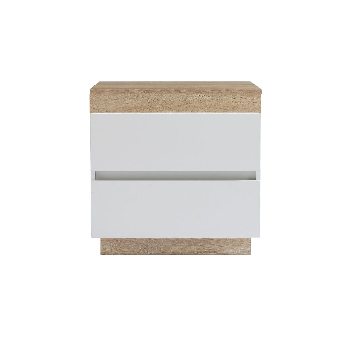 Ashley Coastal White Wooden Bedside Table